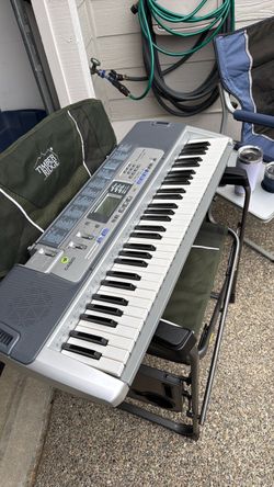 Casio Electronic Keyboard w/ Key Lighting, LK-100 61-Key