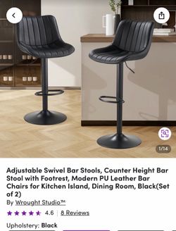 Adjustable Swivel Bar Stools