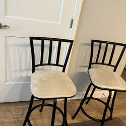 Cream and Black Chairs