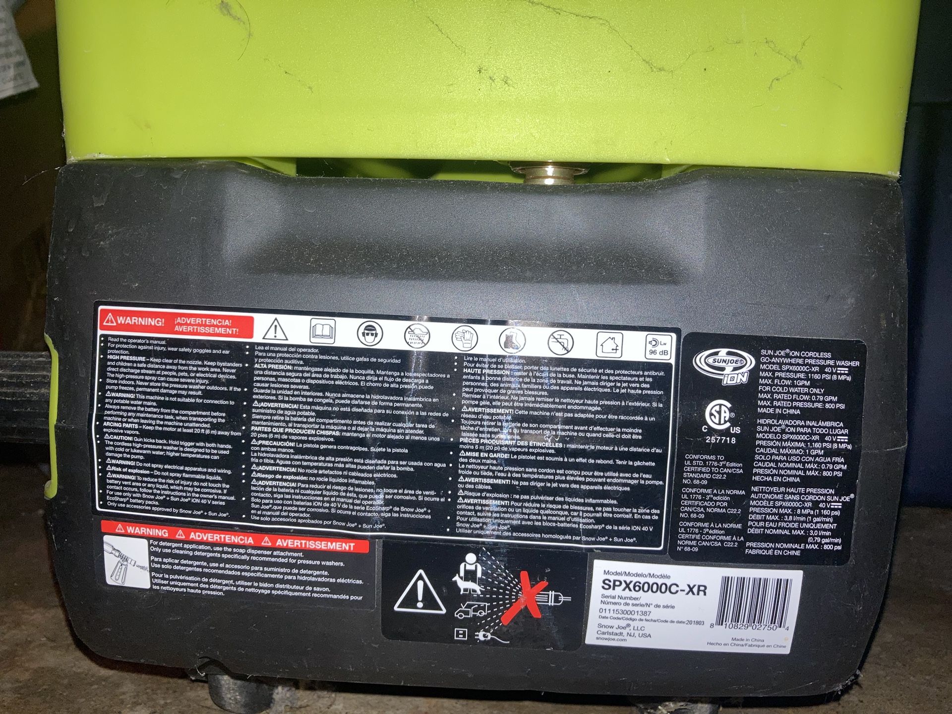 Portable Pressure Washer Cordless