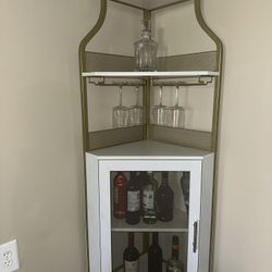 Modern Liquor Cabinet with Adjustable Shelf
