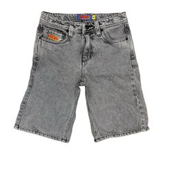 Empyre Denim Shorts Size 26 Gray Acid Wash