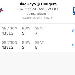 World Series Game 4 Tonight. Must Sell