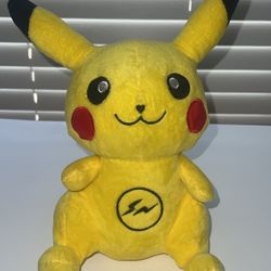 Pikachu Plush Pokemon Thunderbolt Style Window Cling Rare