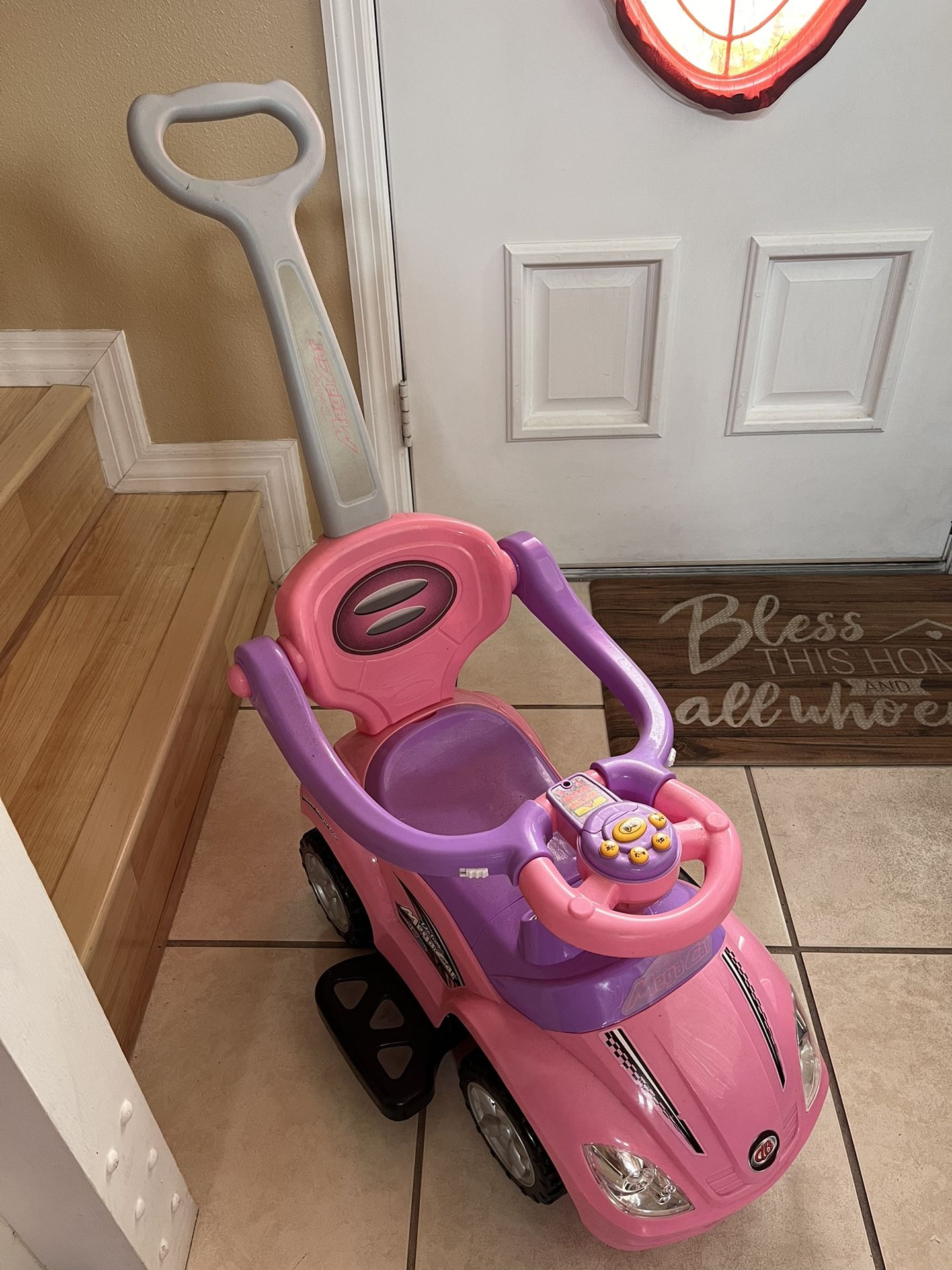 Pink Disney Push Trike And Others