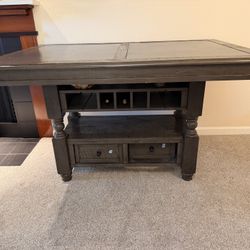 🪵 Elegant Solid Wood Dining Table Set – 6 Chairs Included 🪑