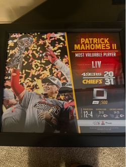 Patrick Mahomes Super Bowl LIV MVP Limited Edition Framed Game-Used Football Display #402/500