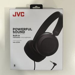 JVC - Powerful Sound On-Ear Headphones - Black