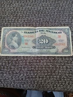 20. Pesos  Año 1958