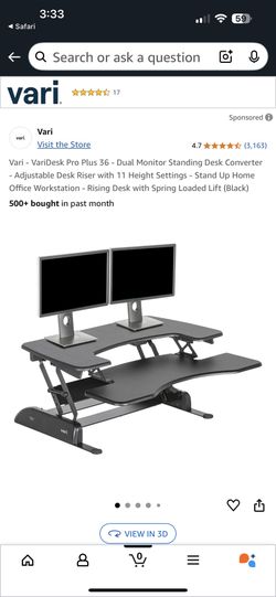 36” Standing Desk Converter