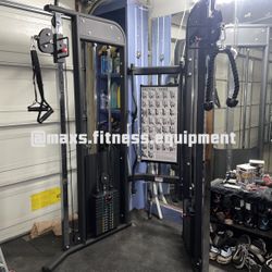 NEW EXERCISE CABLE MACHINE - ATTACHMENTS INCLUDED 