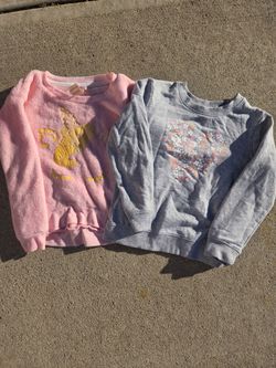 2 Girls Crewneck Sweatshirts Bundle