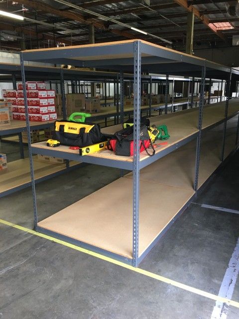 Warehouse Used Shelving Bulk Industrial Longspan Steel Shelves 72 in W x 48 in D Storage Racks Delivery Available