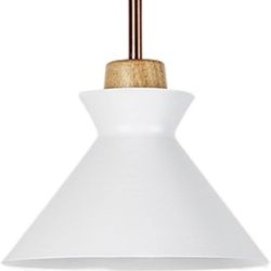 Pendant Light Style Living Room Chaner Color Metal Lamp Shade with Wooden Handle