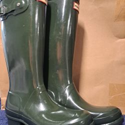 Hunter Talk Rain Kids Boots/  Size 2b/3g/ Used