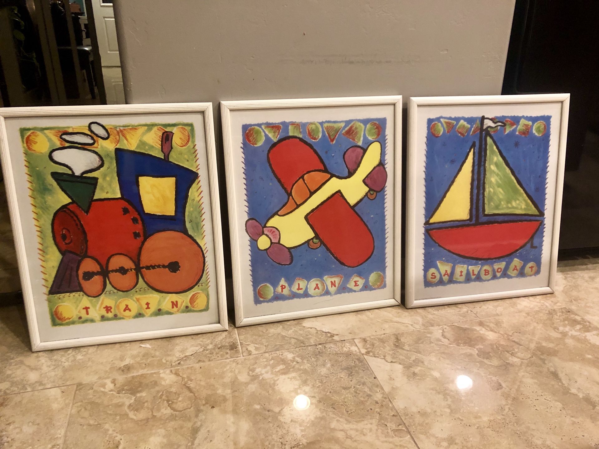 Set of 3 Kids- Playroom Pictures