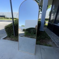 70 x 26 Full Length Arch Mirror with Stand 