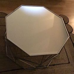 Silver Mirror Top Coffee Table 