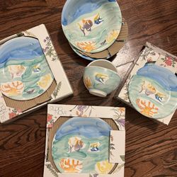 Kitchen Plates And Bowls (made in Italy)  (hand painted) 