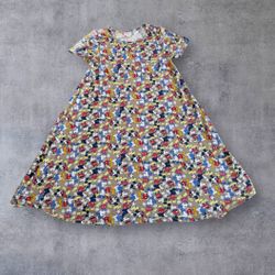 LulLaRoe Carly Disney Mickey Mouse Stretch Knit Hi Lo Sundress Size XXS