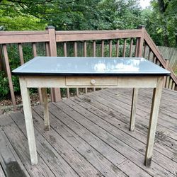 Vintage Enamel Kitchen Table