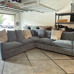 Blue Sectional Couch 