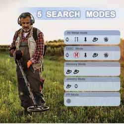 Metal Detector with 6 Modes. Waterproof 