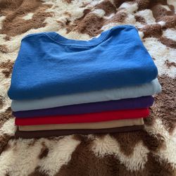 ProClub Blue, Red, Purple, Brown, Cream, And Light Blue Cotton t-shirts 40$ For All Or 8$ Each 