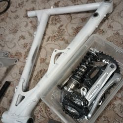 Full Suspension Downhill Bike Frame And Parts