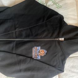 MIDNIGHT ORGANIC ZIP UP HOODIE BY LARRY JUNE 