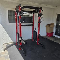 Vesta Pro Series 2in1 Squat Rack | Functional Trainer | 400lb Weight Stack | Commercial Grade | Gym Equipment | FREE DELIVERY🚚 🔴Plus SALES TAX 💲