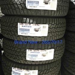 (4) - 265/70/17 Sailun Ice Blazer WSTX Snow Tires