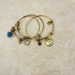 Bracelet with charms set of 3
