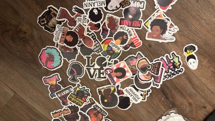 50 black queen black woman pride stickers