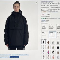 New Women’s XL GSOU Snow Jacket - Worn One Time $99