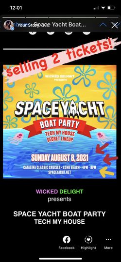 Space yacht Boat party