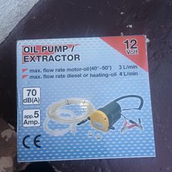 12v Oil Extraction  Pump New $28.00 Each Firm