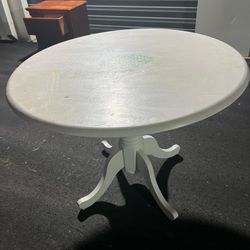 White Round Table 