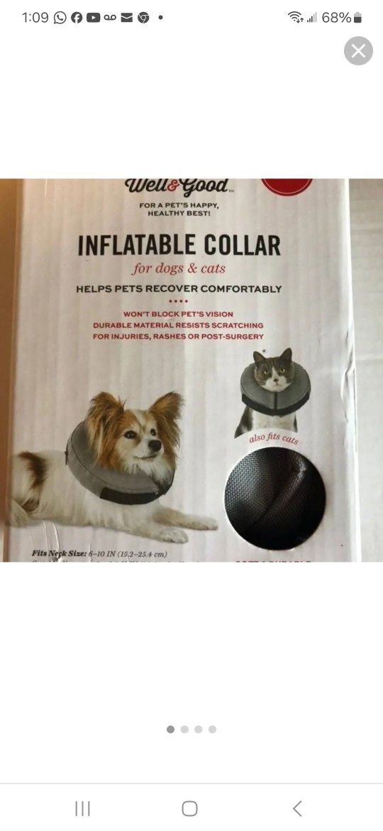 Inflatable Dog Or Cat Collar