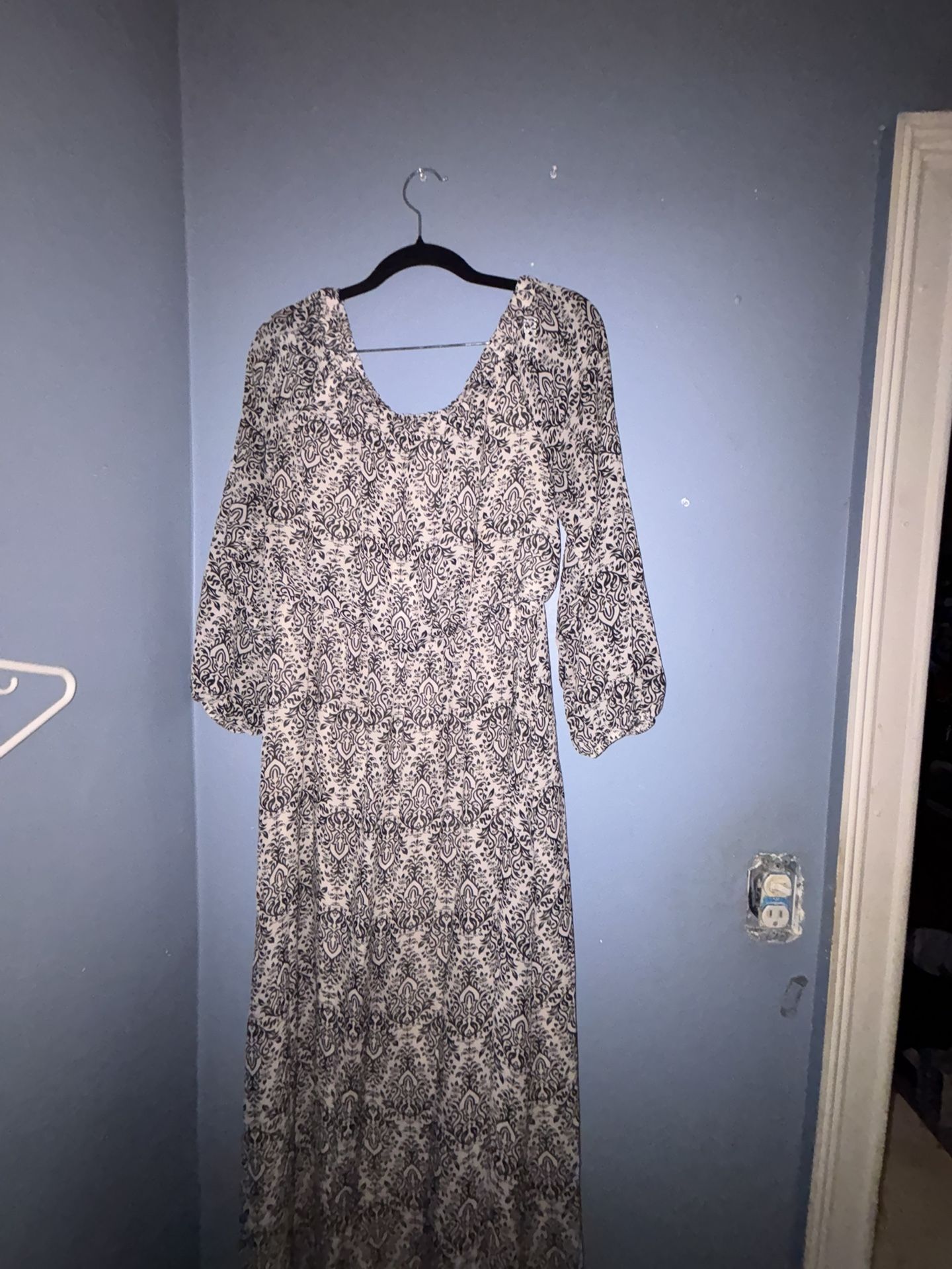 black and white vintage dress 