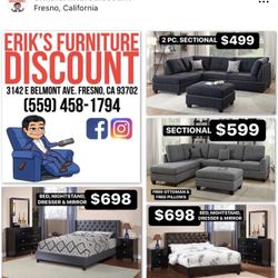 SECTIONALS DRESSERS CHESTS NIGHTSTANDS MATTRESSES BED FRAMES RECLINERS 