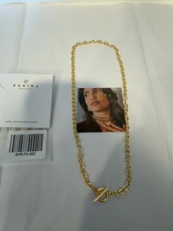SAHIRA JEWELRY Taylor Toggle Chain Gold Tone New