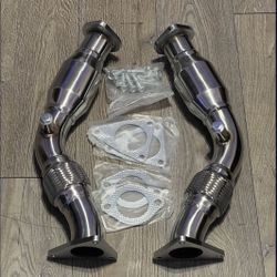370z Resonated Test Pipes G37 Q50 350z Exhaust Nissan Infiniti Nismo IPL Z34 Z33 Parts