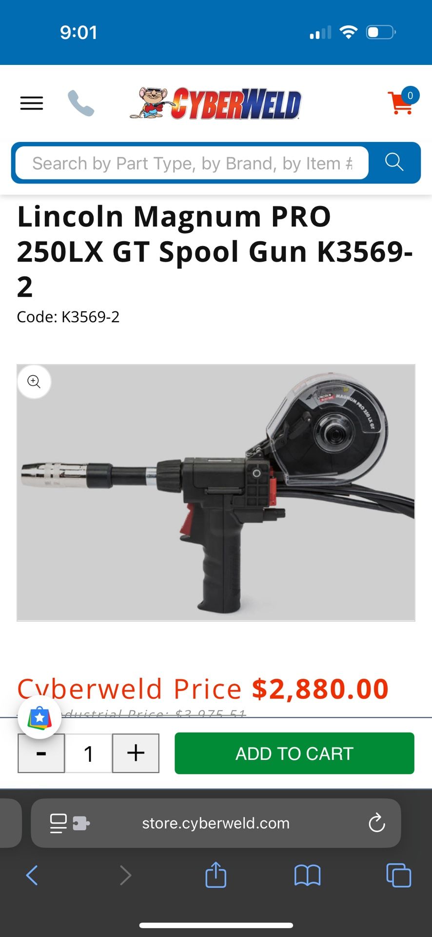 Lincoln Magnum 250LX GT Spool-gun Welding