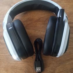 GAMING HANDSET HEADPHONES WIRELESS BLUETOOTH NOISE CANCELLING WITH FLIP-UP MICROPHONE 40 HOURS 