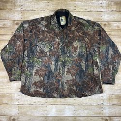 Bear River Workwear Jacket Mens 4XL Camo Snap Front Cotton Lined Hunting Shacket