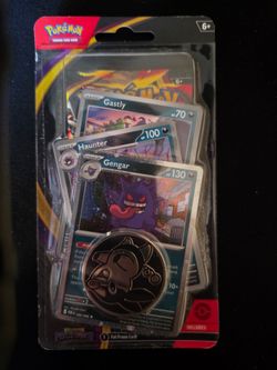 Pokemon-Pitch Black Checklane Blister (Gengar Evolution Line). Factory Sealed