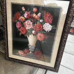 Home Interior Floral Frame