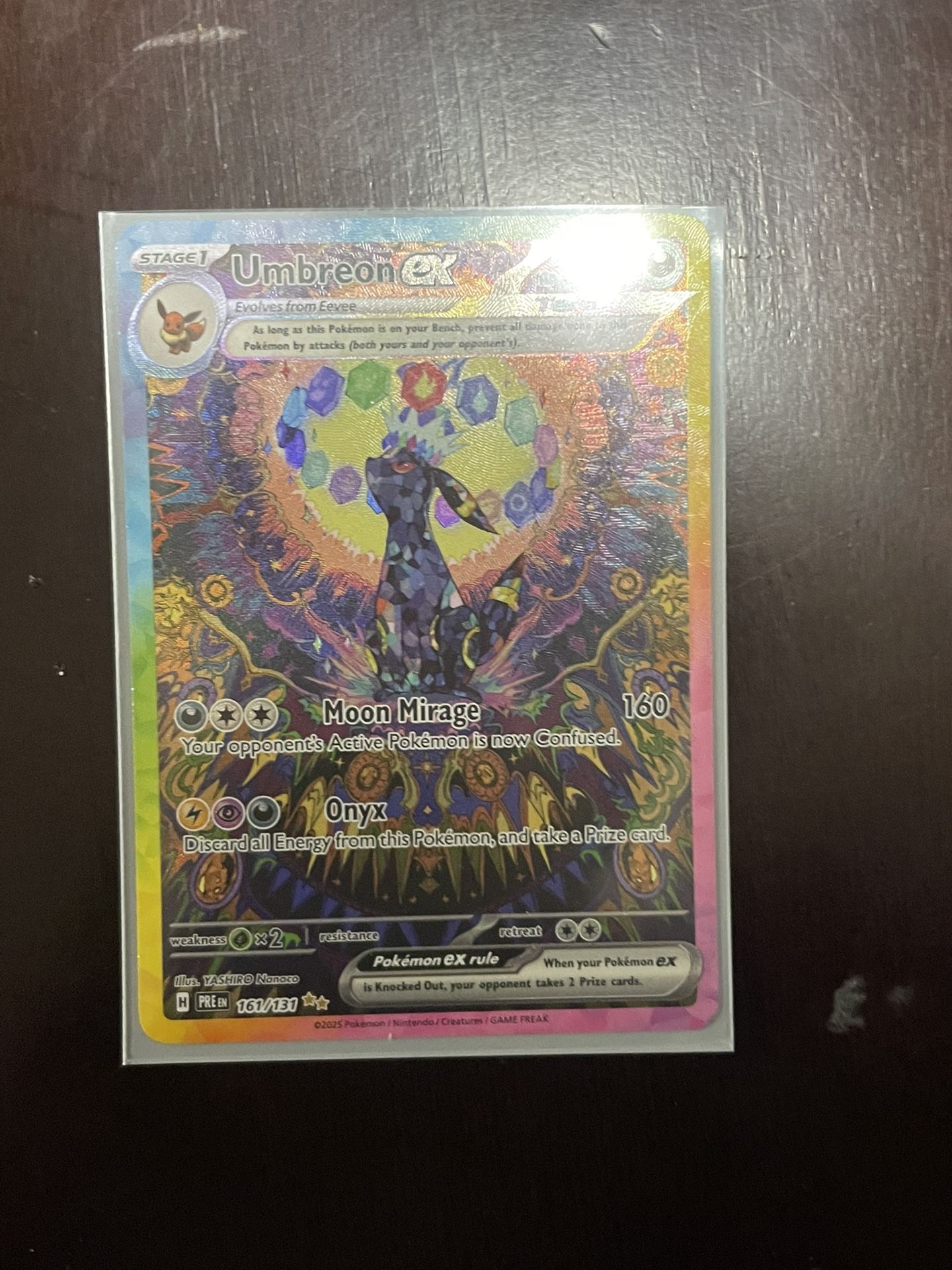 RAW Umbreon EX Prismatic Evolutions 161/131