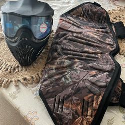 Paintball Vest And Helmet, New